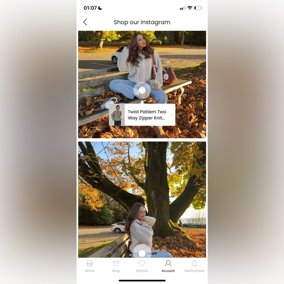 Lewkin two way zipper sweater - Picture 3 of 3